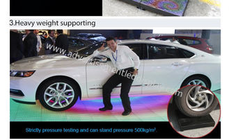 कार शो डांस फ्लोर एलईडी डिस्प्ले इंटरएक्टिव पिच 6.25 मिमी
