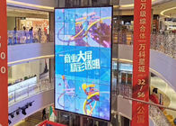 शॉपिंग मॉल पारदर्शी ग्लास दीवार, P3.9mm एलईडी स्क्रीन पारदर्शी