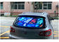 कार बैक विंडो, P3.91 कार संदेश प्रदर्शन के लिए 1000x375 मिमी एलईडी स्क्रीन