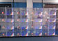 4500cd पारदर्शी ग्लास एलईडी डिस्प्ले, ग्लास वीडियो वॉल 1/14 स्कैन
